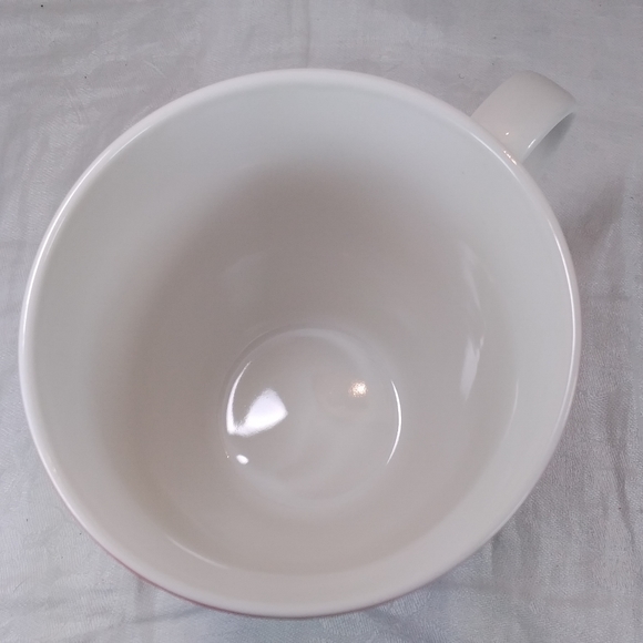 Pfaltzgraff Yorkshire Terrier Dog MUG Red with Yorkie Face 18 oz Cup Snowflakes - Picture 6 of 10